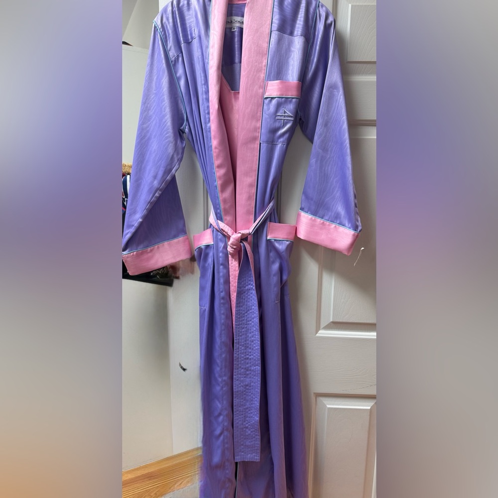 Silk Robe and shift from Neiman Marcus.